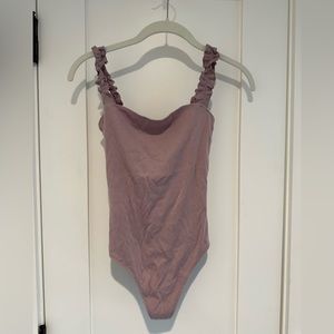 Aritzia purple firecracker bodysuit